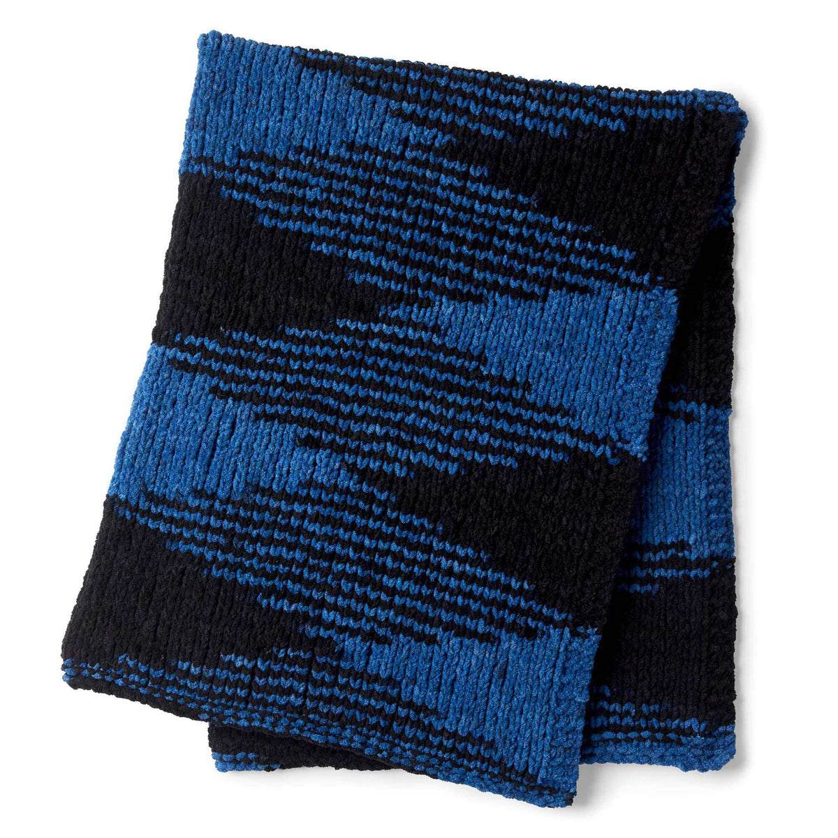 Knit Blanket made in Bernat Color Pooling yarn