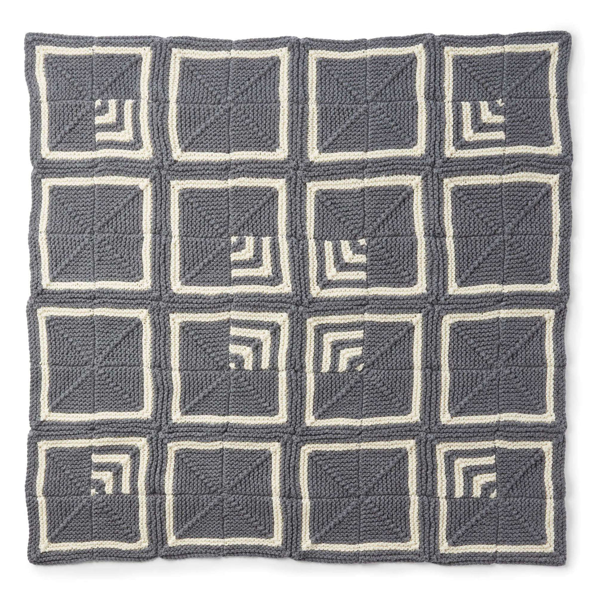 Knit Blanket made in Bernat Softee Chunky yarn