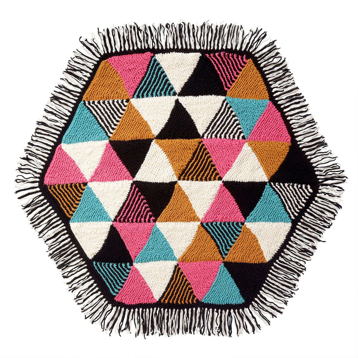 Knit Blanket made in Bernat Blanket yarn