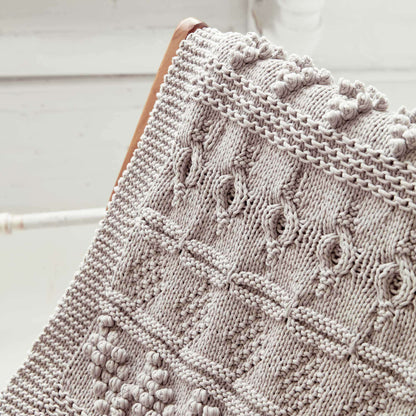 Bernat Sampler Knit Blanket One Size / Clay