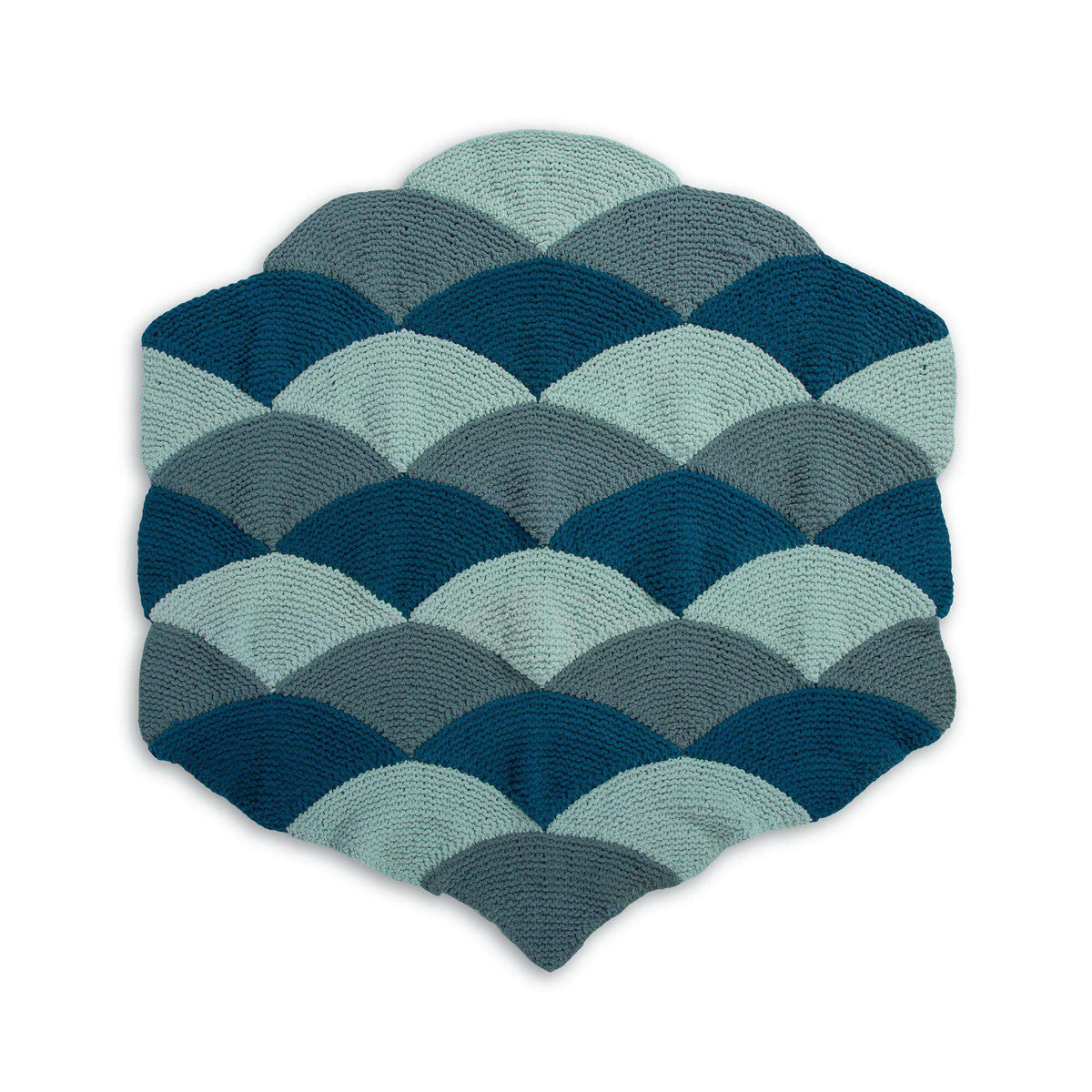 Knit Blanket made in Bernat Blanket O'Go yarn