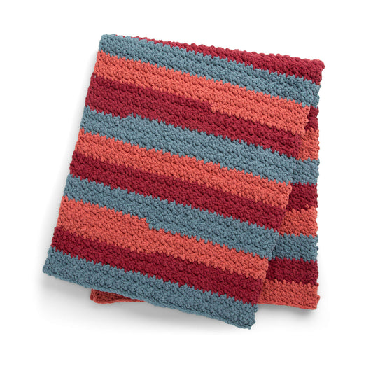 Knit Blanket made in Bernat Blanket O'Go yarn
