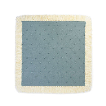 Bernat Fringey Bobbles Knit Blanket Knit Blanket made in Bernat Bounce Back yarn