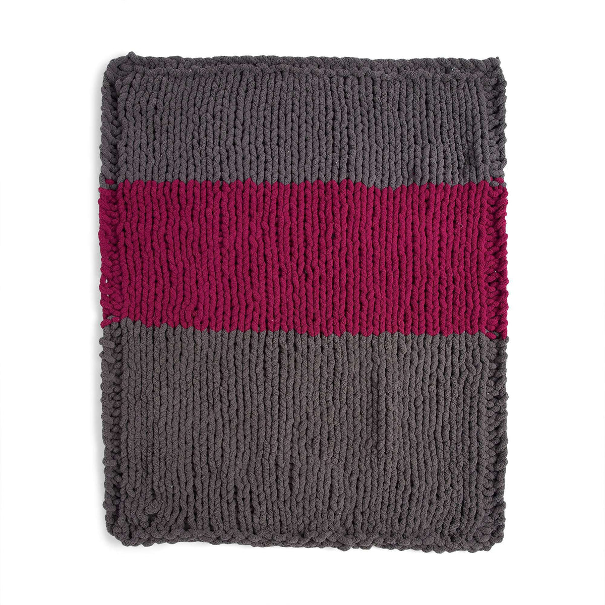 Knit Blanket made in Bernat Blanket Extra Thick yarn