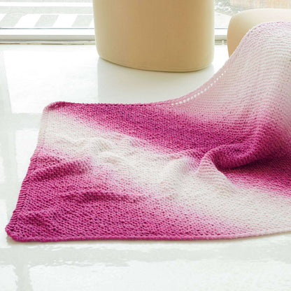 Bernat Garter Stitch Corner-to-Corner Knit Blanket Knit Blanket made in Bernat Blanket Perfect Phasing yarn