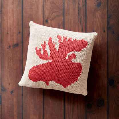 Bernat Very Amooseing Knit Pillow Single Size