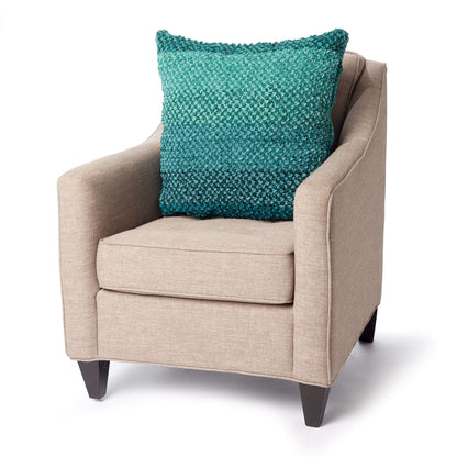 Bernat Linen Stitch Knit Pillow Knit Pillow made in Bernat Blanket yarn