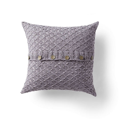 Bernat Lattice Knit Pillow - 2354 Knit Pillow made in Bernat Suede-ish yarn