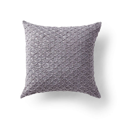 Bernat Lattice Knit Pillow - 2354 Knit Pillow made in Bernat Suede-ish yarn
