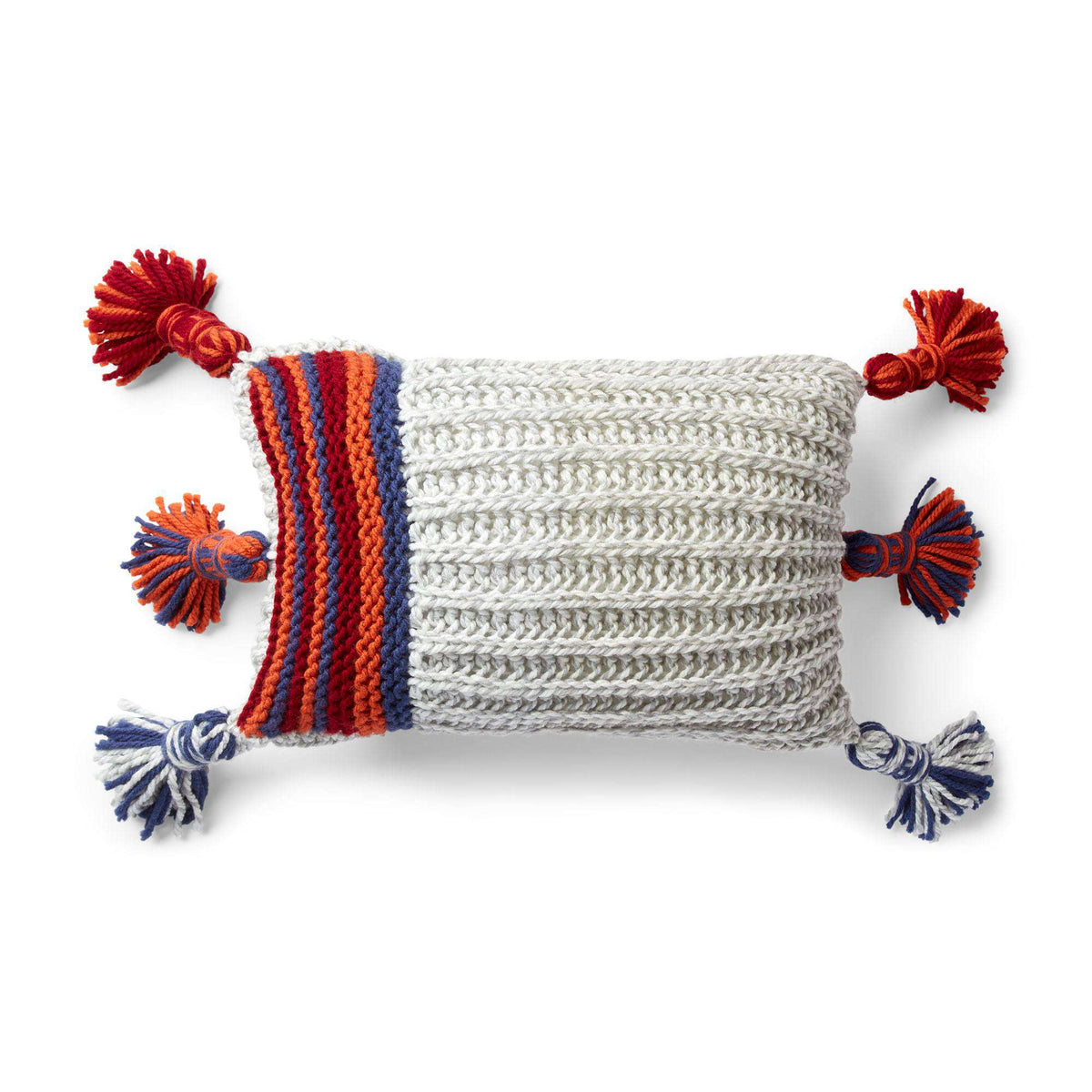 Knit Pillow made in Bernat Softee Chunky yarn