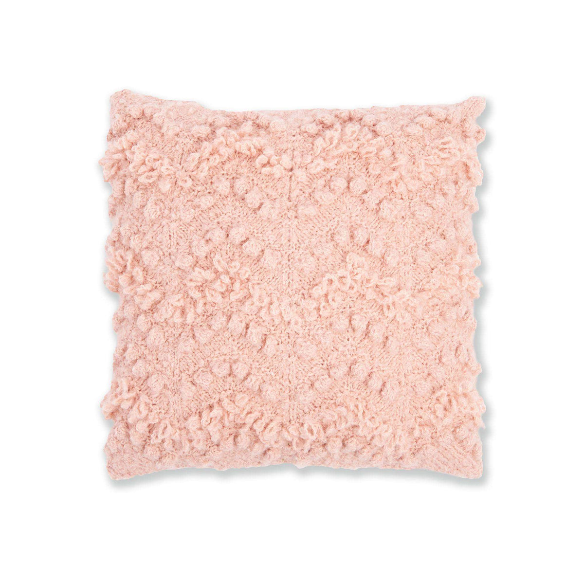 Knit Pillow made in Bernat Freesia yarn