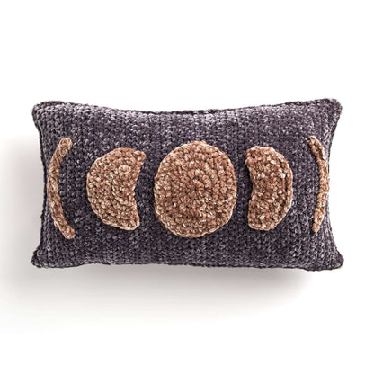 Bernat It’S a Phase Crochet Lumbar Pillow Knit Pillow made in Bernat Velvet yarn