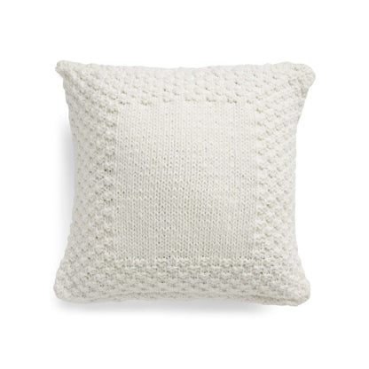 Bernat Check Border Knit Pillow Version 1
