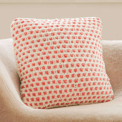 Bernat Woven Garter Slip Knit Pillow Single Size