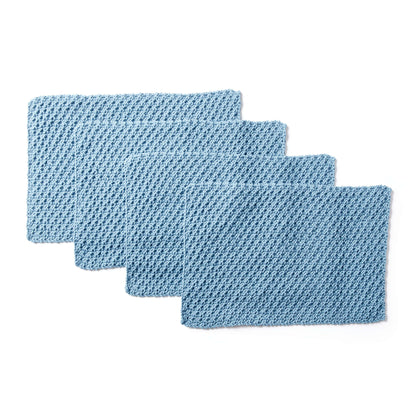 Bernat Easy Life Knit Placemats Knit Kitchen Décor made in Bernat Maker Home Dec yarn