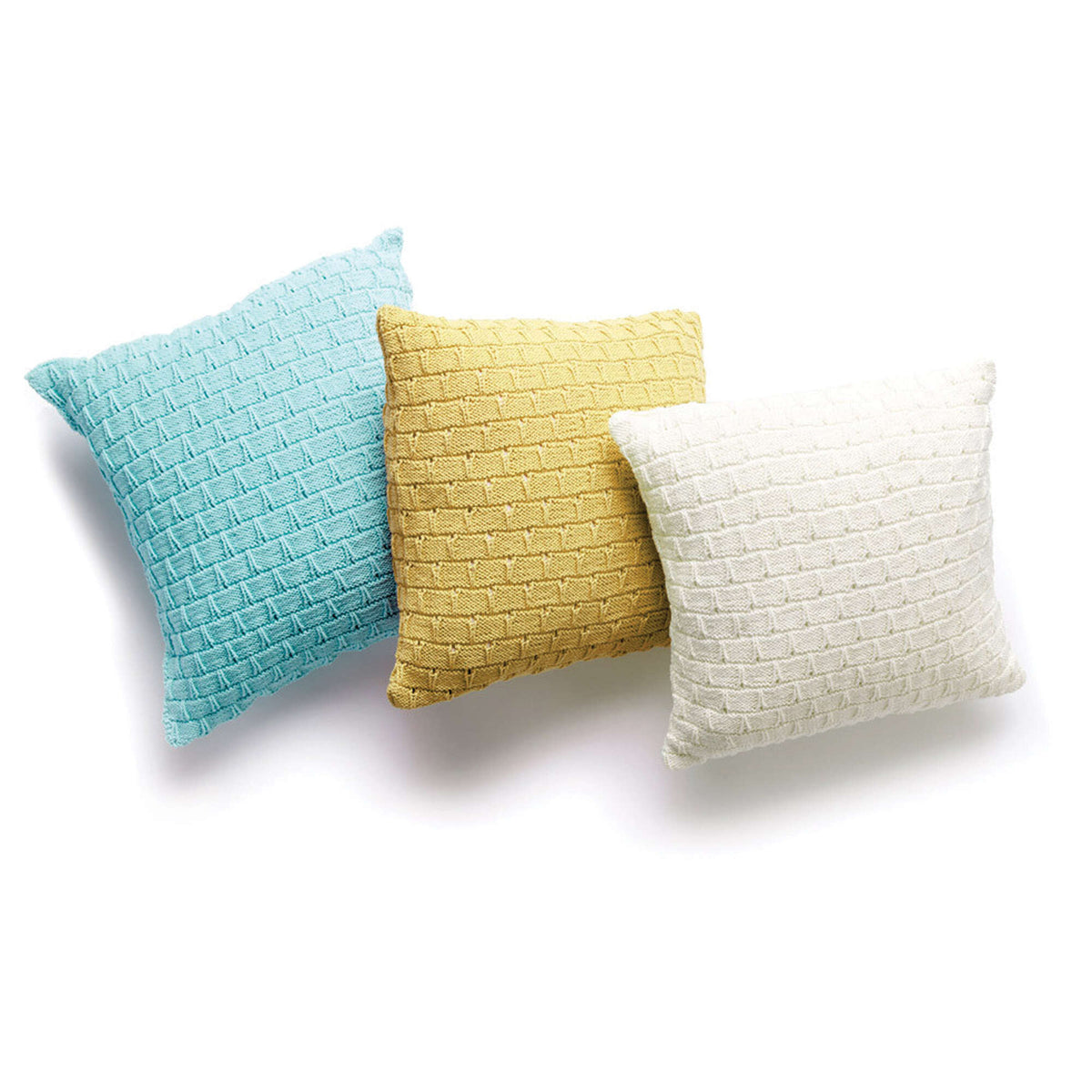 Knit Pillow made in Bernat Handicrafter Cotton yarn
