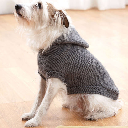 Bernat Knit Hoodie Dog Coat L