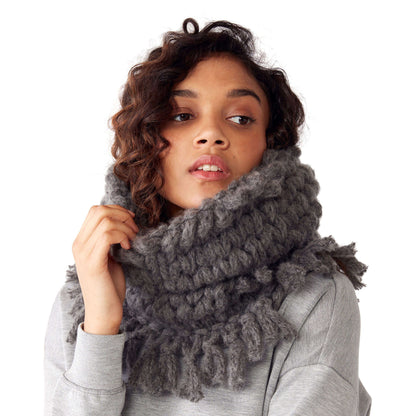 Bernat Craft Alize EZ Wool Cowl In the Round Craft Cowl made in Bernat EZ Wool yarn