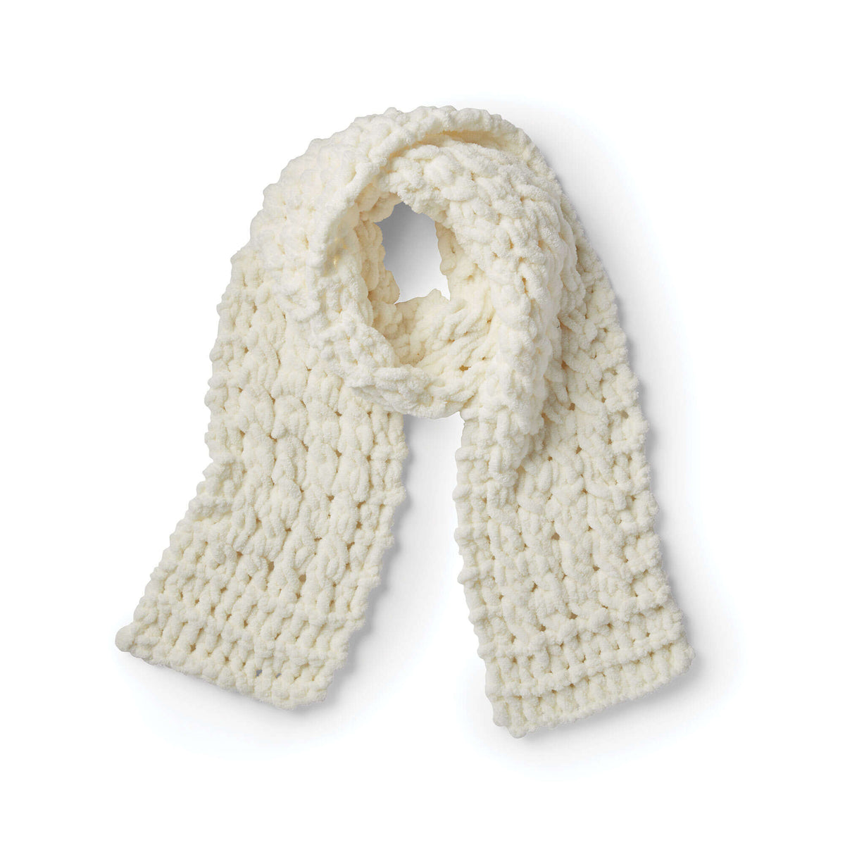 Craft Scarf made in Bernat Blanket-EZ yarn