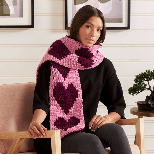 Craft Scarf made in Bernat Alize Blanket EZ Graph It yarn