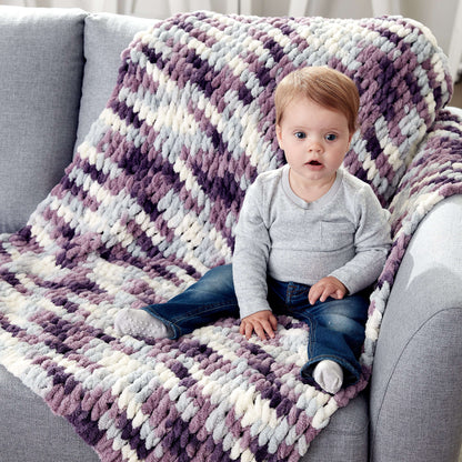 Bernat Craft Alize EZ Baby Blanket Craft Blanket made in Bernat Blanket-EZ yarn