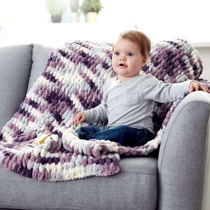 Bernat Craft Alize EZ Baby Blanket Craft Blanket made in Bernat Blanket-EZ yarn