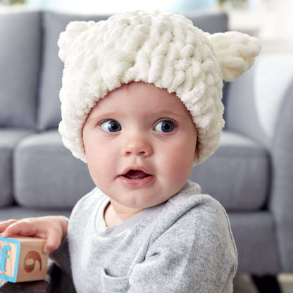 Bernat Craft Alize EZ Baby Bear Hat Craft Hat made in Bernat Blanket-EZ yarn