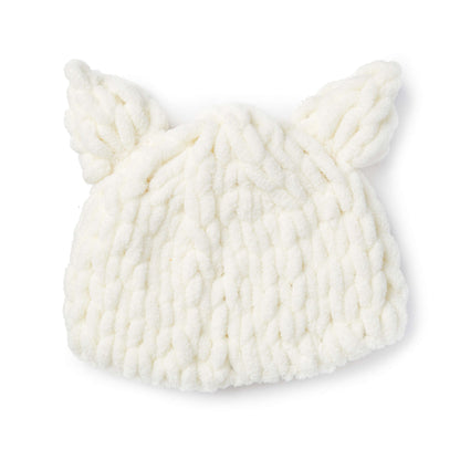 Bernat Craft Alize EZ Baby Bear Hat Craft Hat made in Bernat Blanket-EZ yarn