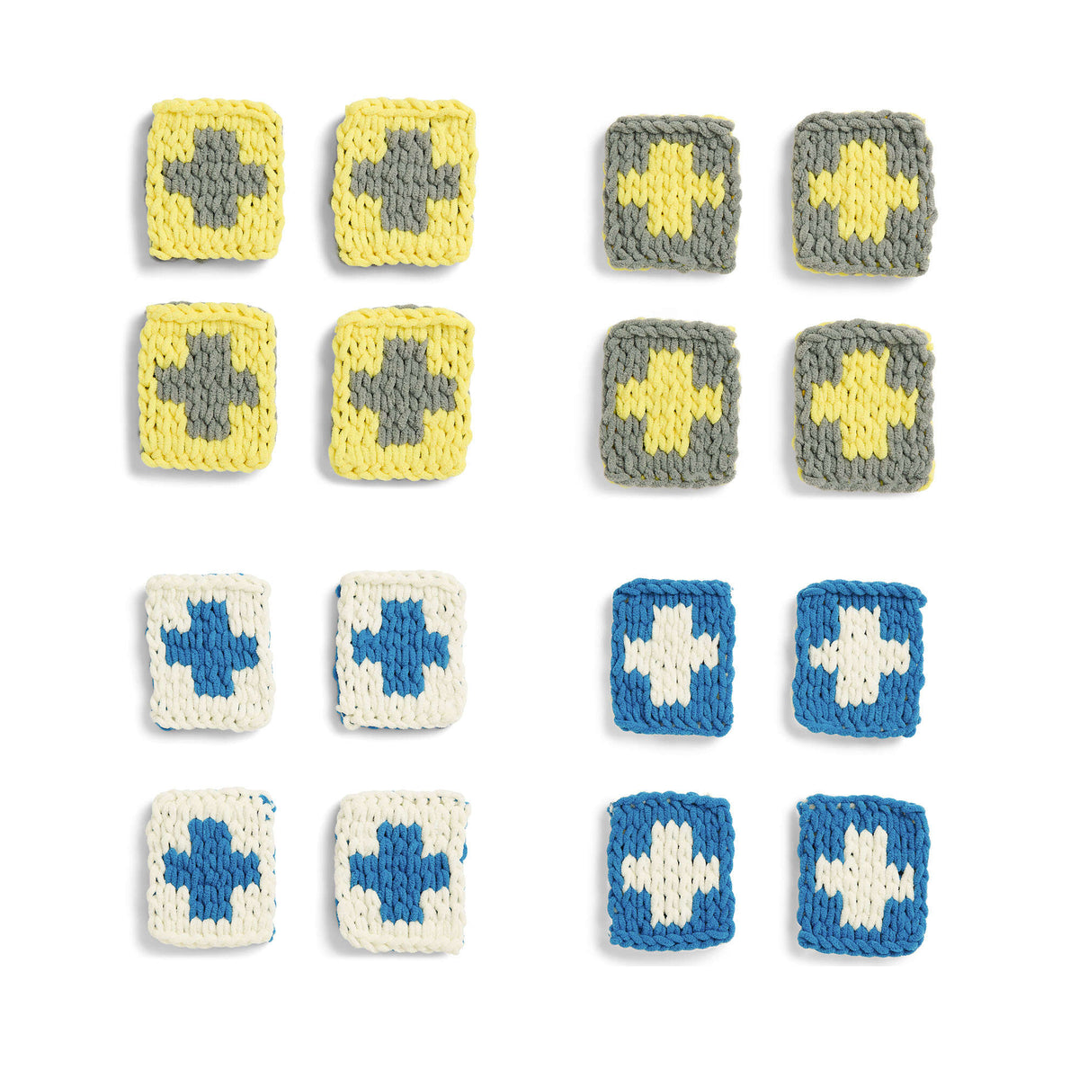 Craft Coaster made in Bernat Alize Blanket EZ Graph-it yarn