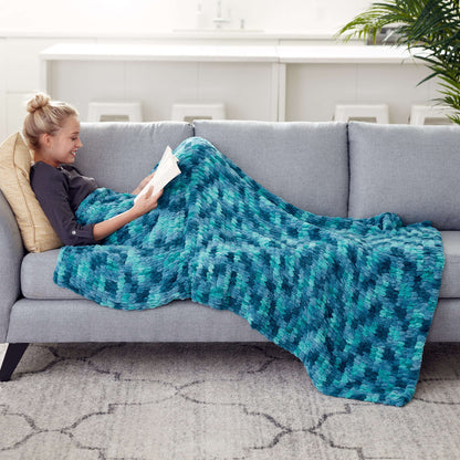 Bernat Craft Alize EZ Afghan Craft Blanket made in Bernat Blanket-EZ yarn