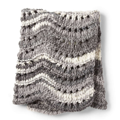 Bernat Craft Alize EZ Feather and Fan Blanket Craft Blanket made in Bernat Alize EZ Wool yarn