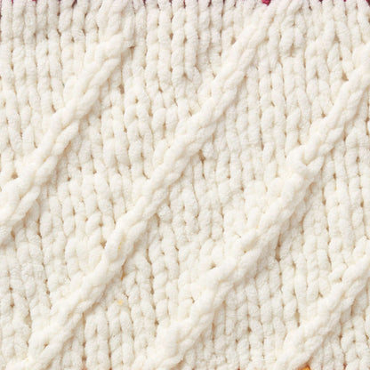 Bernat Festive Textures Knit Blanket Craft Blanket made in Bernat Blanket yarn