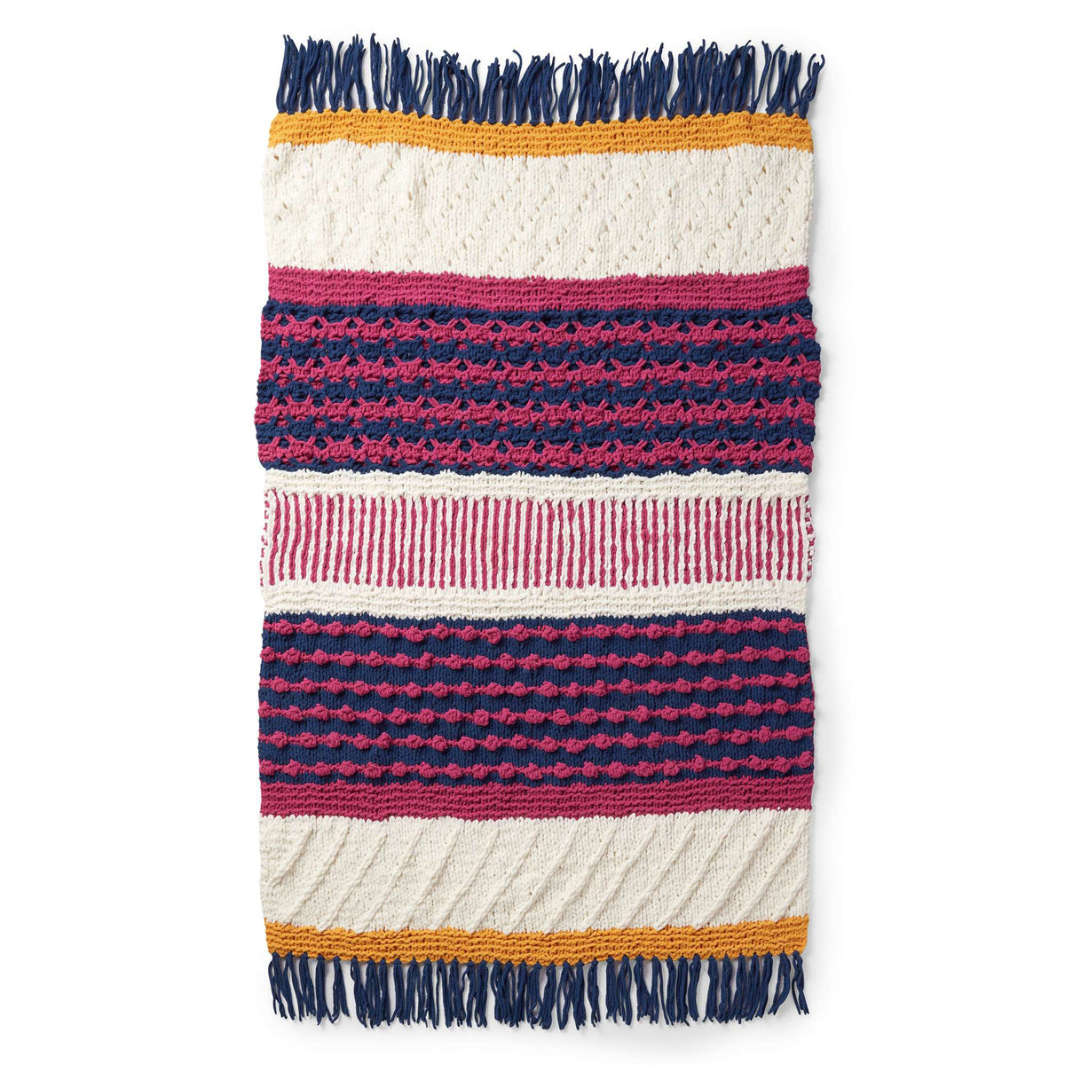 Craft Blanket made in Bernat Blanket yarn