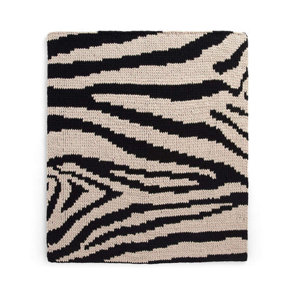 Bernat Craft EZ Graph It Zebra Stripe Blanket Craft Blanket made in Bernat Alize Blanket EZ Graph It yarn