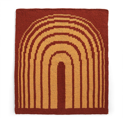 Bernat Craft EZ Graph It Arches Blanket Craft Blanket made in Bernat Alize Blanket EZ Graph It yarn