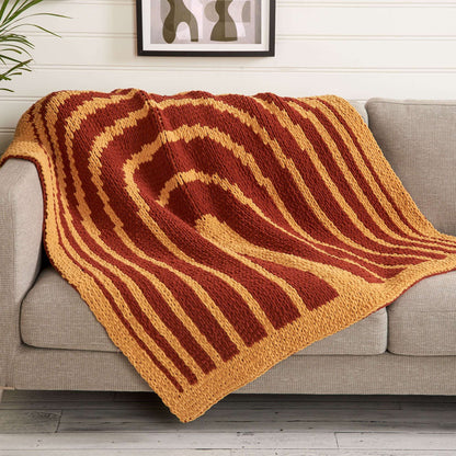 Bernat Craft EZ Graph It Arches Blanket Craft Blanket made in Bernat Alize Blanket EZ Graph It yarn