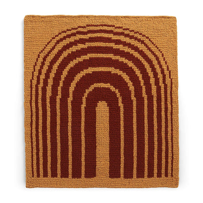 Bernat Craft EZ Graph It Arches Blanket Craft Blanket made in Bernat Alize Blanket EZ Graph It yarn