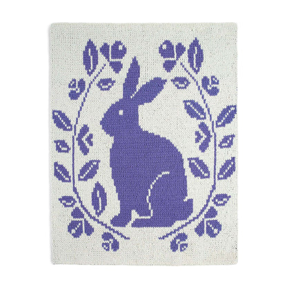Bernat Craft EZ Graph It Bunny Time Blanket Craft Blanket made in Bernat Alize Blanket EZ Graph-it yarn