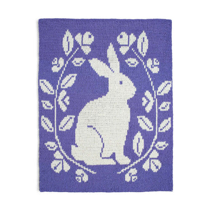 Bernat Craft EZ Graph It Bunny Time Blanket Craft Blanket made in Bernat Alize Blanket EZ Graph-it yarn
