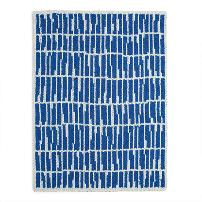 Bernat Craft EZ Graph It Organic Stripes Blanket Craft Blanket made in Bernat Alize Blanket EZ Graph-it yarn