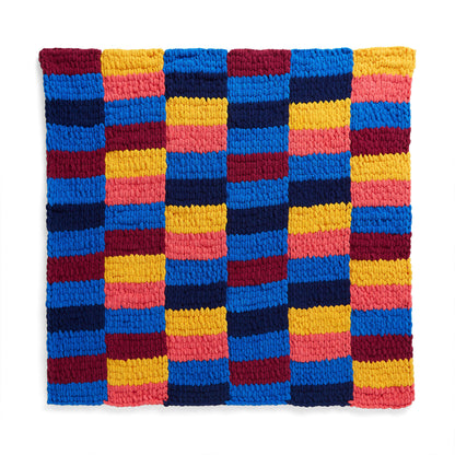 Bernat Craft EZ Stripes Panel Blanket Craft Blanket made in Bernat Blanket EZ Stripes yarn