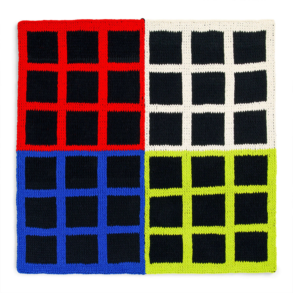 Craft Blanket made in Bernat Alize Blanket EZ Graph-it yarn