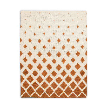 Bernat EZ Graph-IT Waves of Squares Blanket Craft Blanket made in Bernat Blanket EZ Graph-it yarn