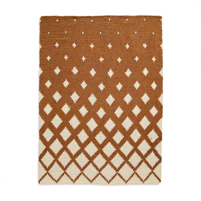 Bernat EZ Graph-IT Waves of Squares Blanket Craft Blanket made in Bernat Blanket EZ Graph-it yarn