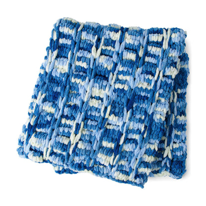 Bernat Craft Ladder and Loop EZ Blanket Craft Blanket made in Bernat Blanket EZ yarn