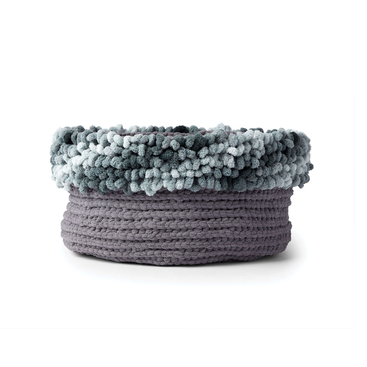 Craft Basket made in Bernat Blanket-EZ yarn