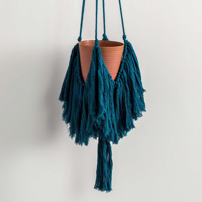 Bernat Craft Macrame Big Fringe Plant Hanger Craft Plant Hanger made in Bernat Macrame yarn