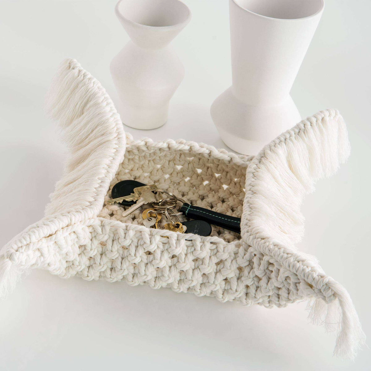 Craft Accessory made in Bernat Macrame yarn