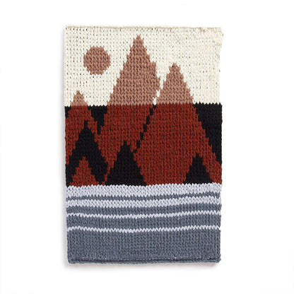 Bernat Craft EZ Graph It Misty Mountains Wall Hanging Craft Wall Hanging made in Bernat Alize Blanket EZ Graph It yarn