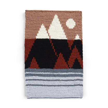 Bernat Craft EZ Graph It Misty Mountains Wall Hanging Craft Wall Hanging made in Bernat Alize Blanket EZ Graph It yarn